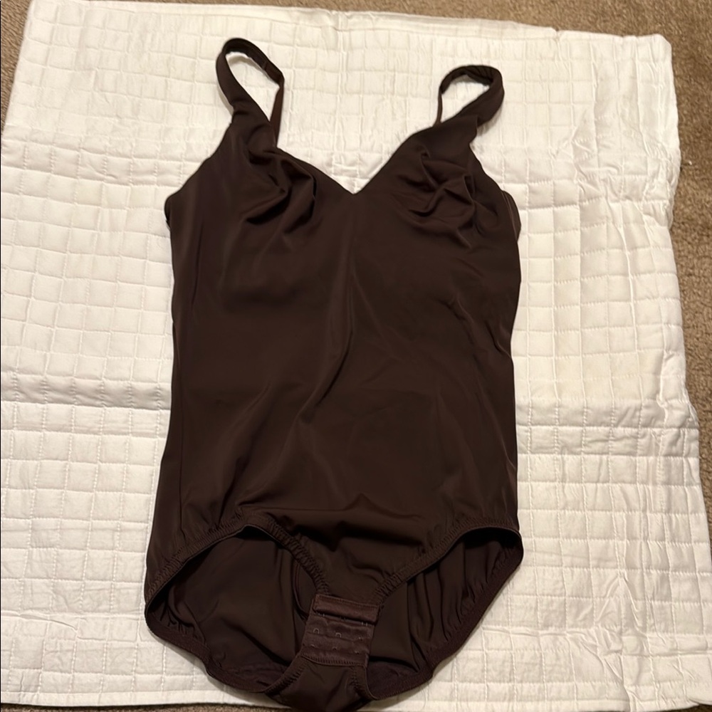 Brown Body shaper with Adjustable Straps